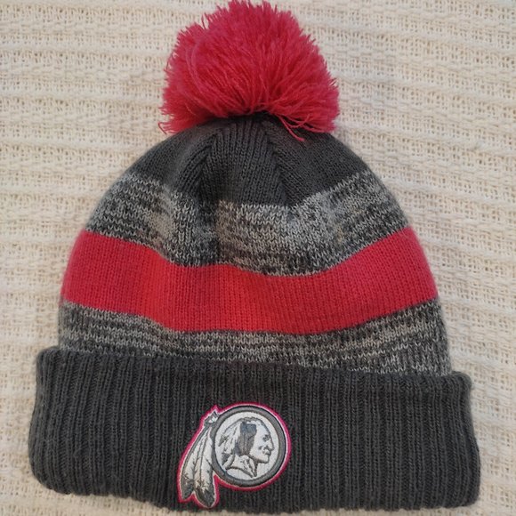New Era NFL Washington Redskins Beanie Winter Hat Cap Breast Cancer Pink Women's - Picture 1 of 3